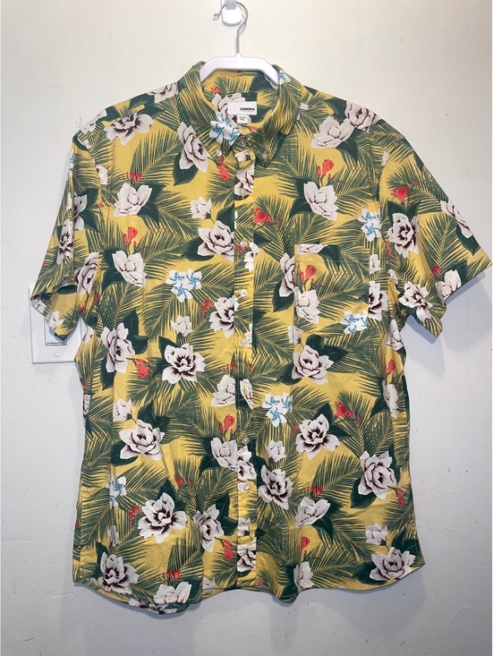 Sonoma Other - Sonoma XXL Men's Short Sleeve Tropical Floral Button-Up Hawaiian Shirt Vacation